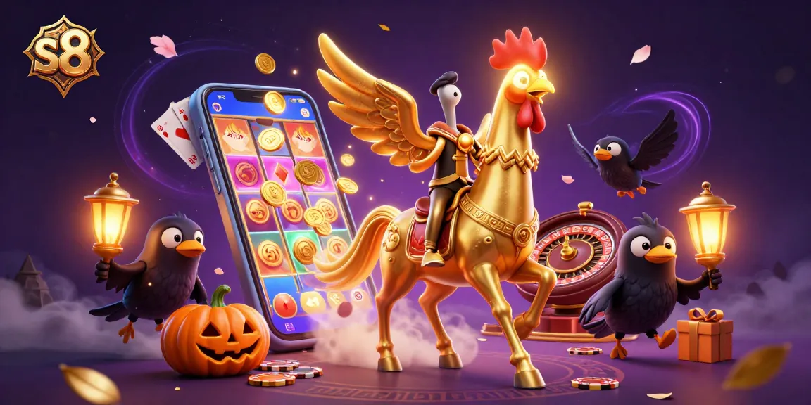 S8 players winning big in an exciting casino scene with dynamic slots and vibrant elements.