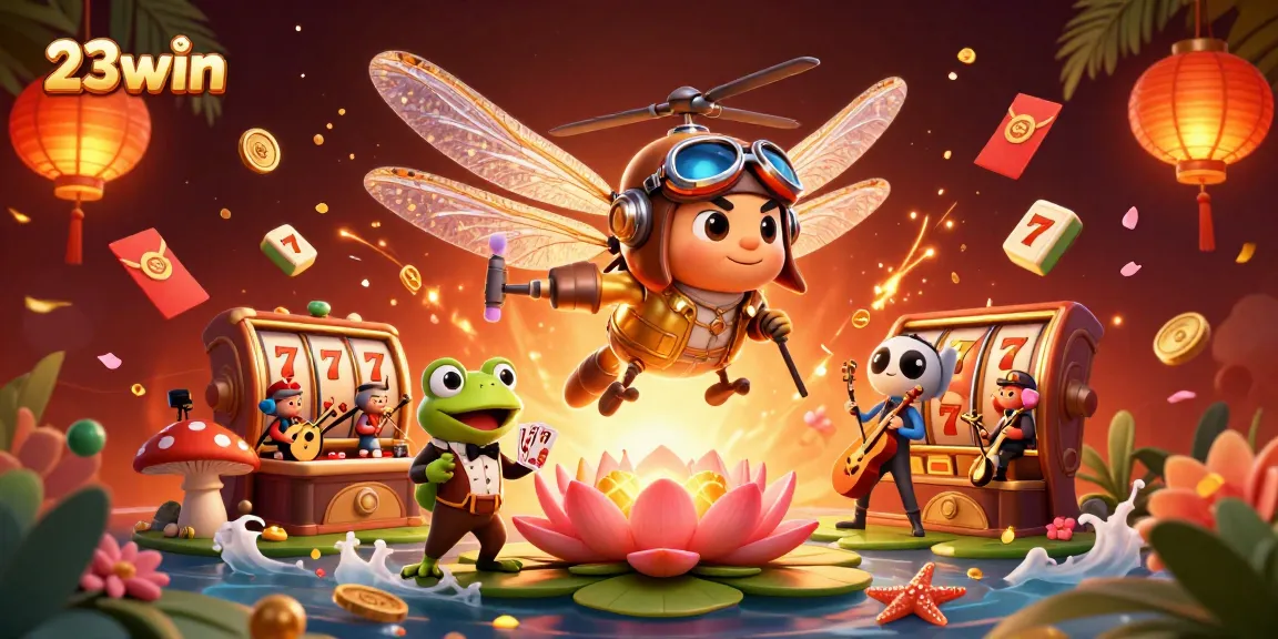 Engage in thrilling gameplay at 23win with vibrant casino characters and dynamic elements!