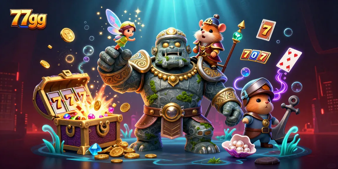 Spin the reels and uncover treasure at 77gg's dynamic online casino adventure