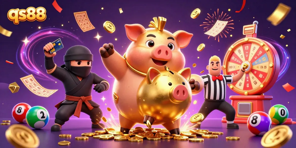 Experience thrilling gameplay with qs88 featuring dynamic characters and colorful elements in a vibrant casino scene.