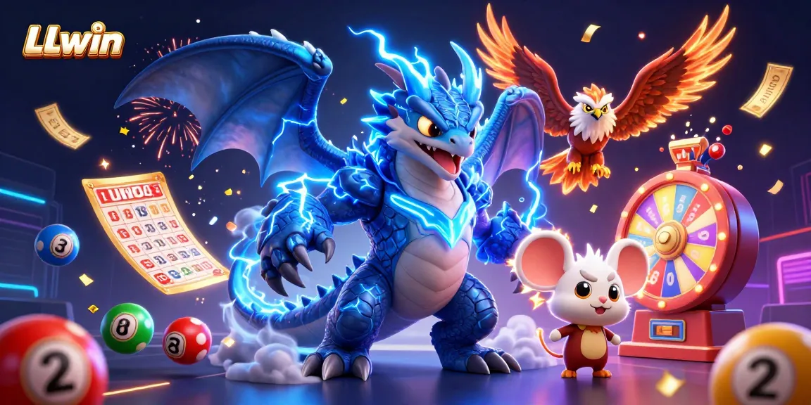 Engage in thrilling wins with LLwin's electric lottery and casino games.