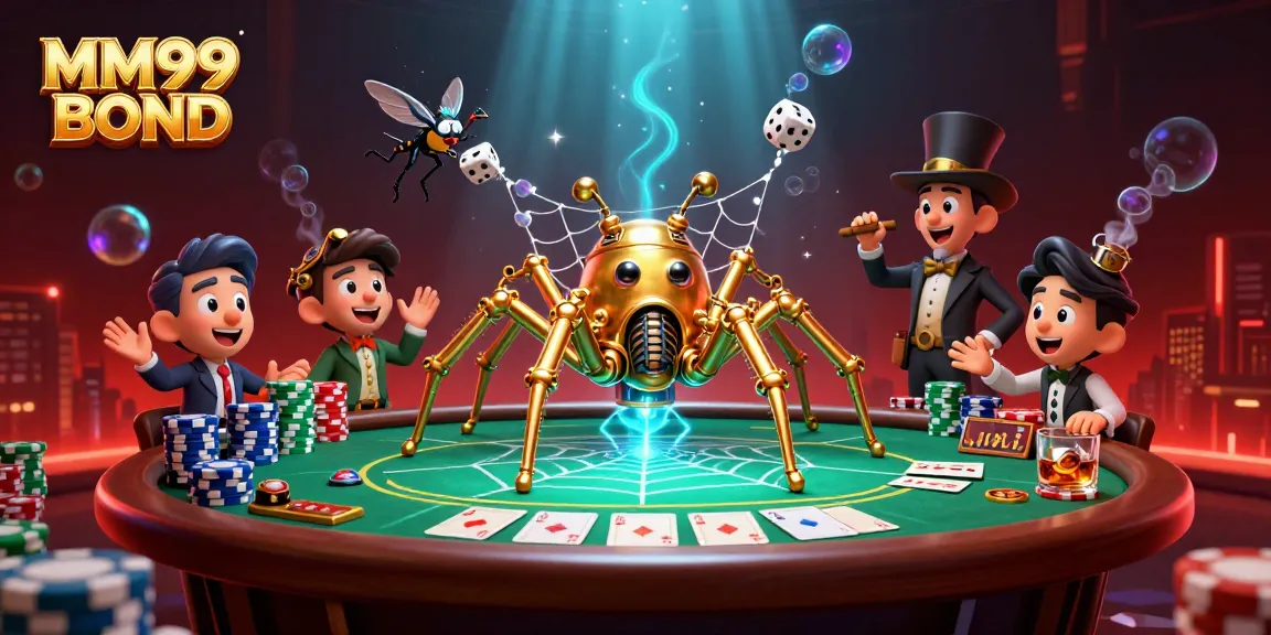 Engage in winning actions with MM99 BOND through exciting steampunk casino aesthetics.