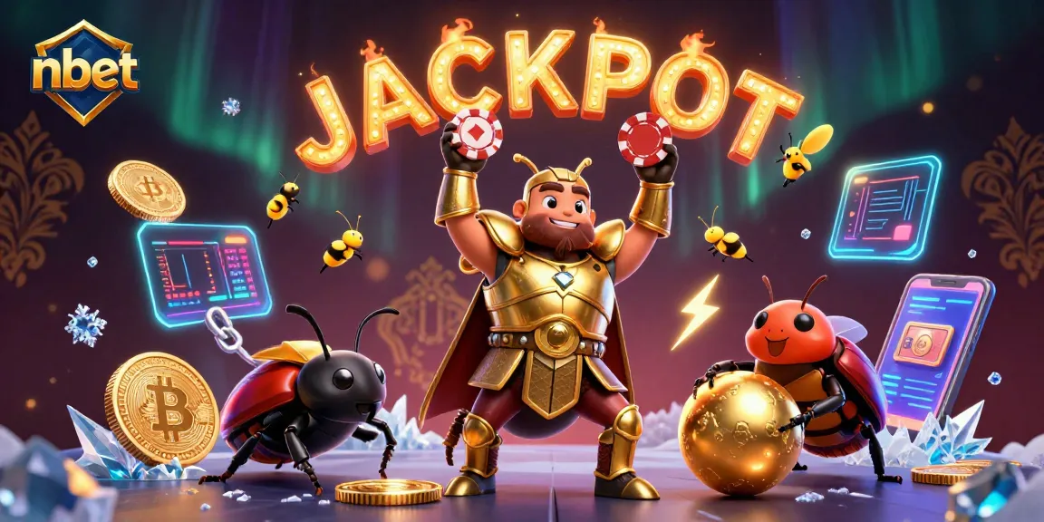 Spin to win with nbet's vibrant 3D casino scene featuring poker and crypto elements.