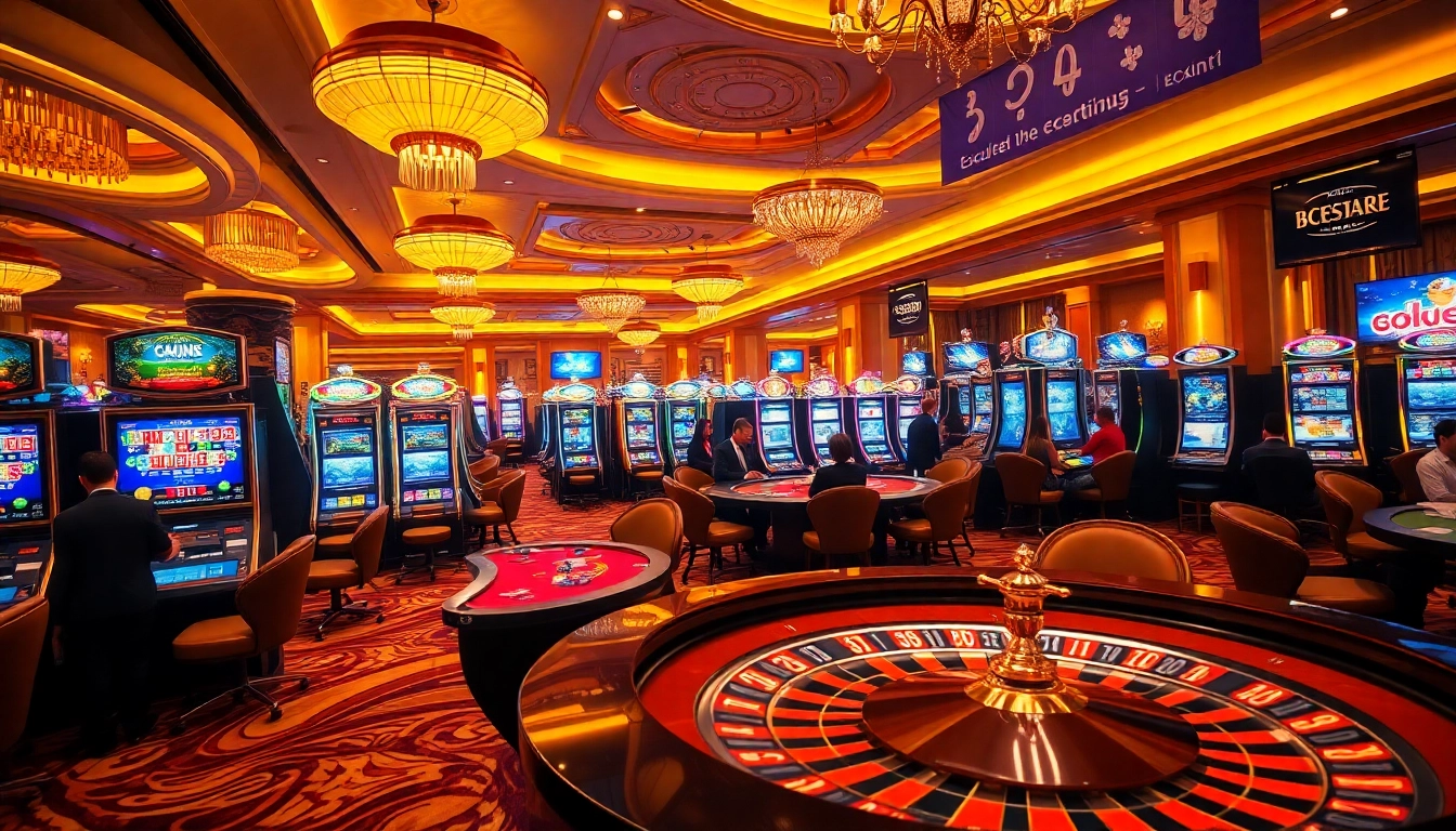 Experience the excitement of gambling at 399w with vibrant slot machines and poker tables.