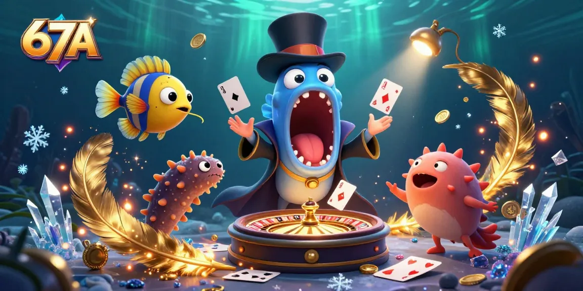 Engage in thrilling gambling action with 67A's vibrant casino scene featuring card tricks