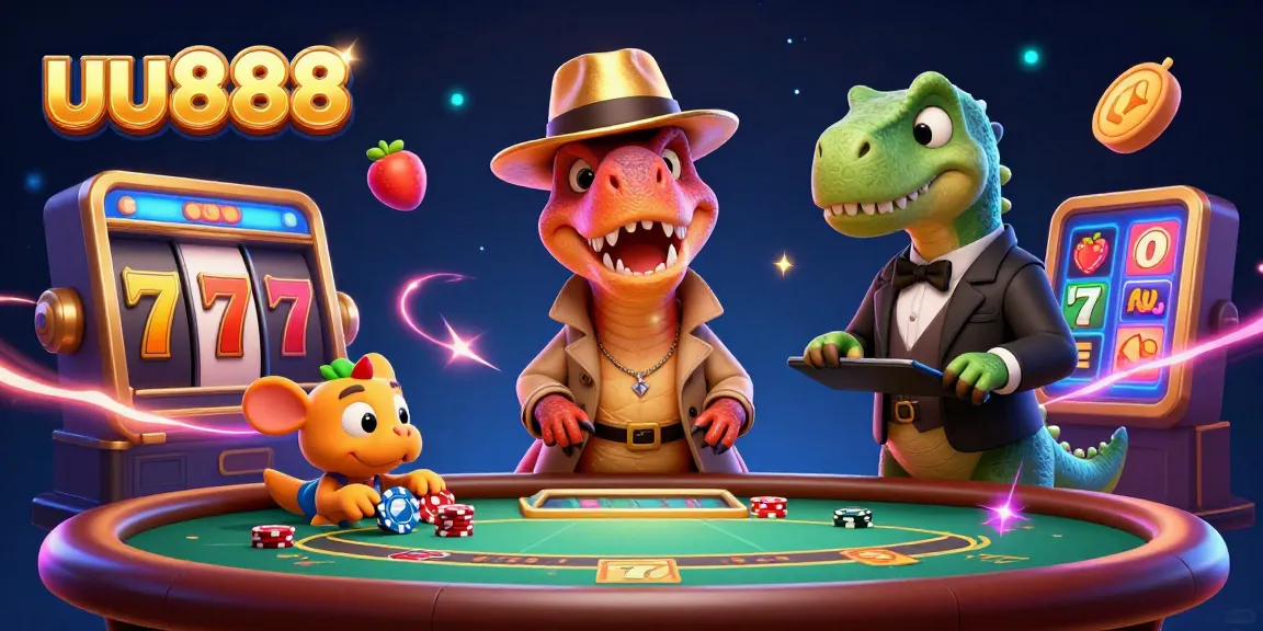 Experience the excitement at uu888 casino with animated characters and dynamic gaming elements.