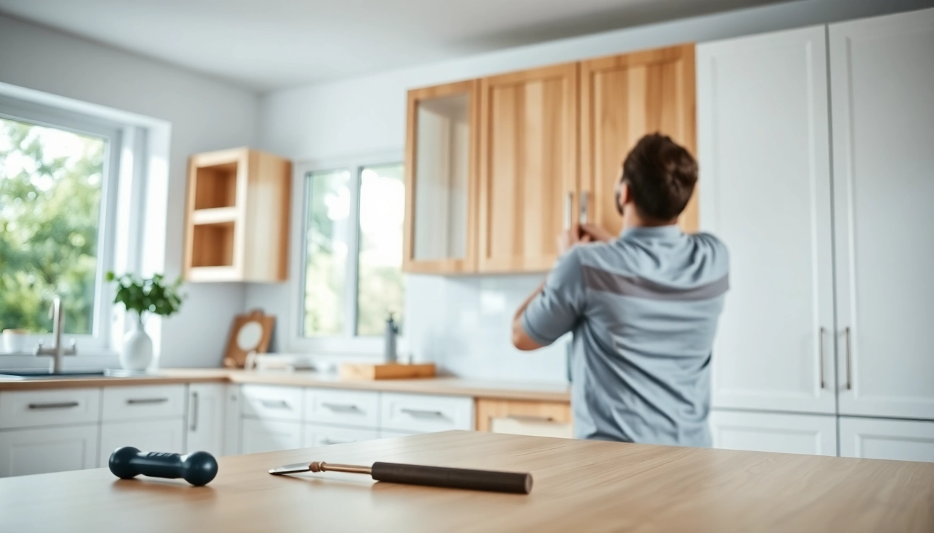 Cabinet Refacing Clearwater FL in a modern kitchen by a skilled craftsman.