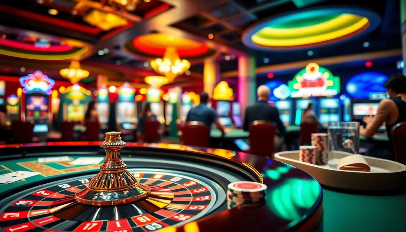 Permainan casino menarik dengan pgbet link di meja roulette yang berwarna-warni dan cerah.