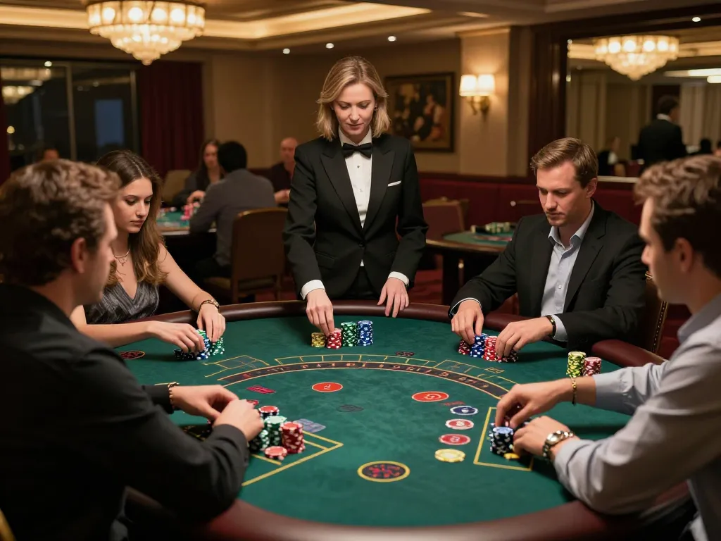 Players engaging in a strategic blackjack game at 79club, showcasing excitement and high stakes.