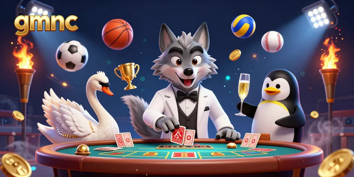 Experience gmnc in a dynamic casino scene with AI-driven analysis and vibrant gambling elements.