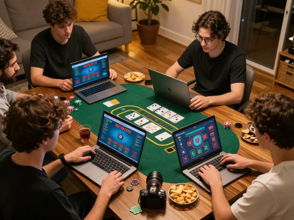 Players strategizing in an online blackjack game on x333, focused on winning hands and betting options.