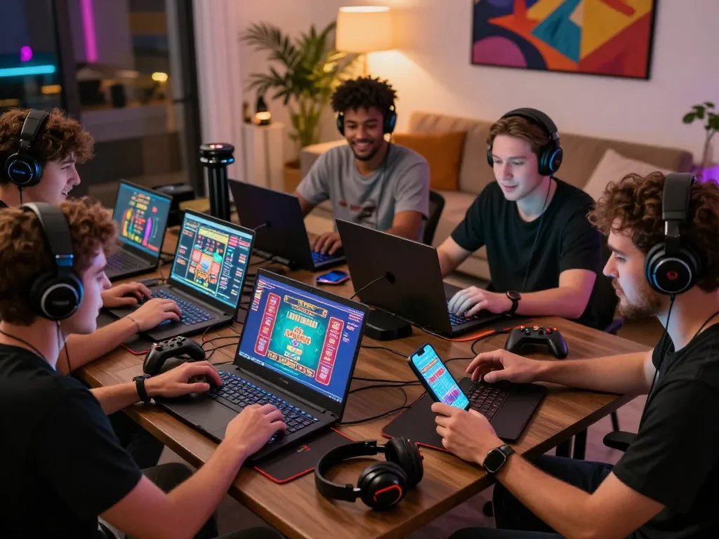 Experience the excitement at 887bet with friends enjoying online gaming and betting.