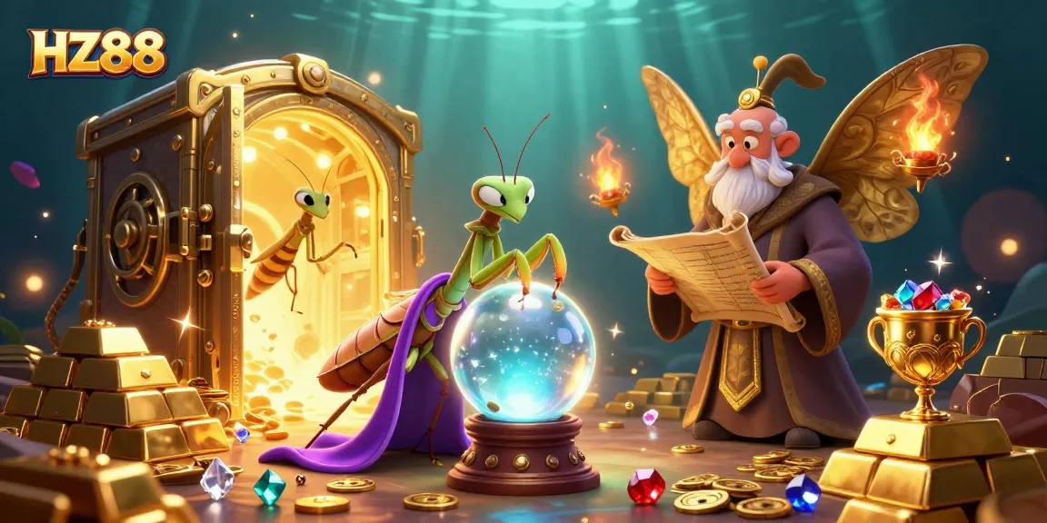 Experience HZ88's thrilling gaming universe with vibrant characters and dynamic casino elements.