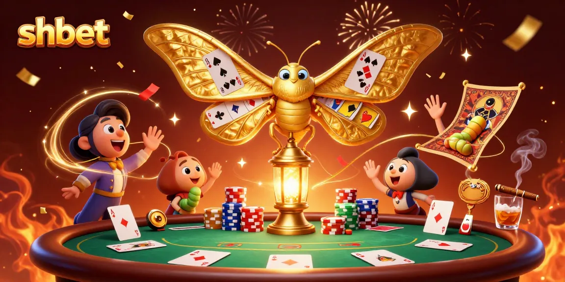 Experience thrilling gameplay with shbet in this vibrant casino-themed illustration featuring dynamic poker elements.