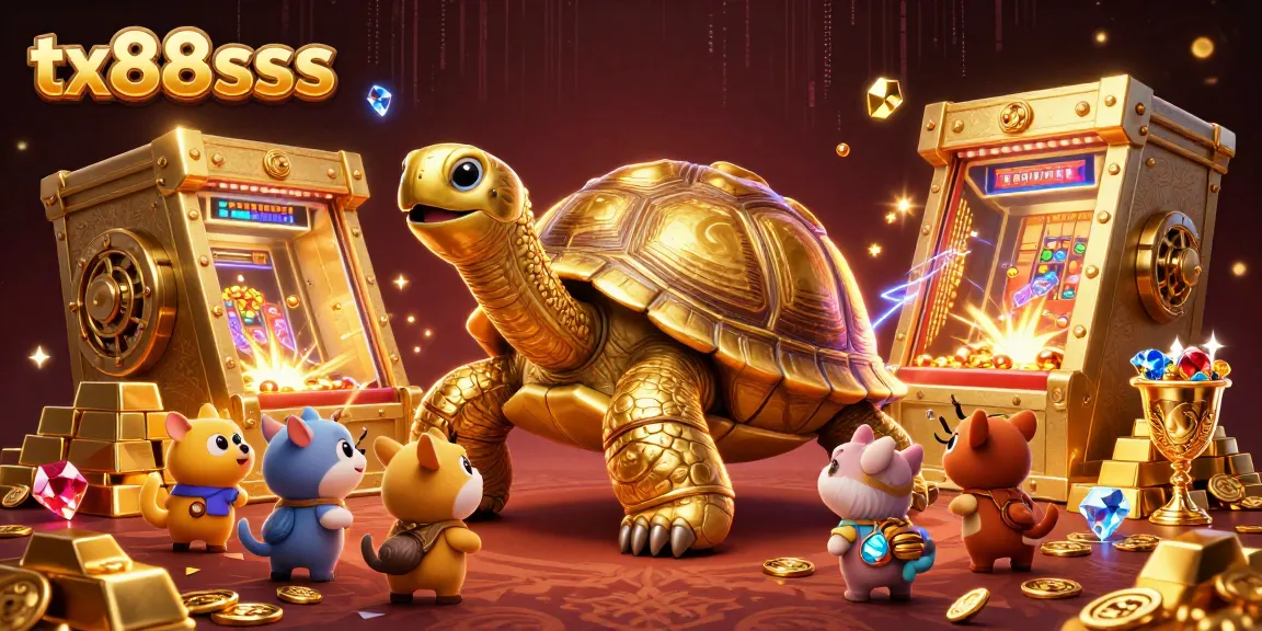 Experience the excitement of tx88sss casino gaming with a vibrant illustration of treasure and action.