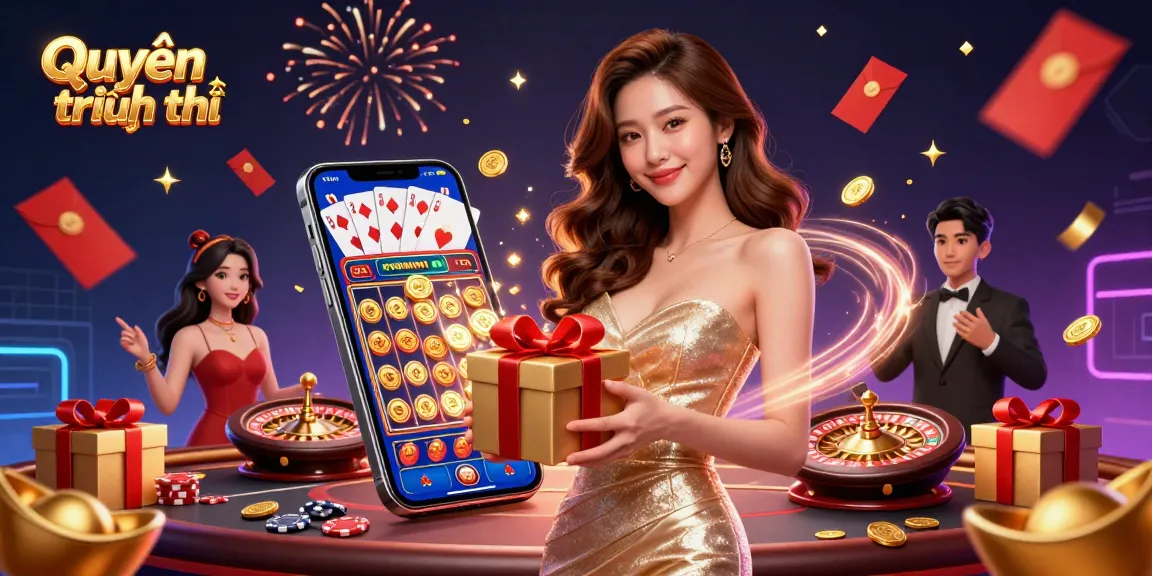 Experience the essence of Quyền riêng tư in a vibrant casino scene with festive elements and dynamic gaming action.