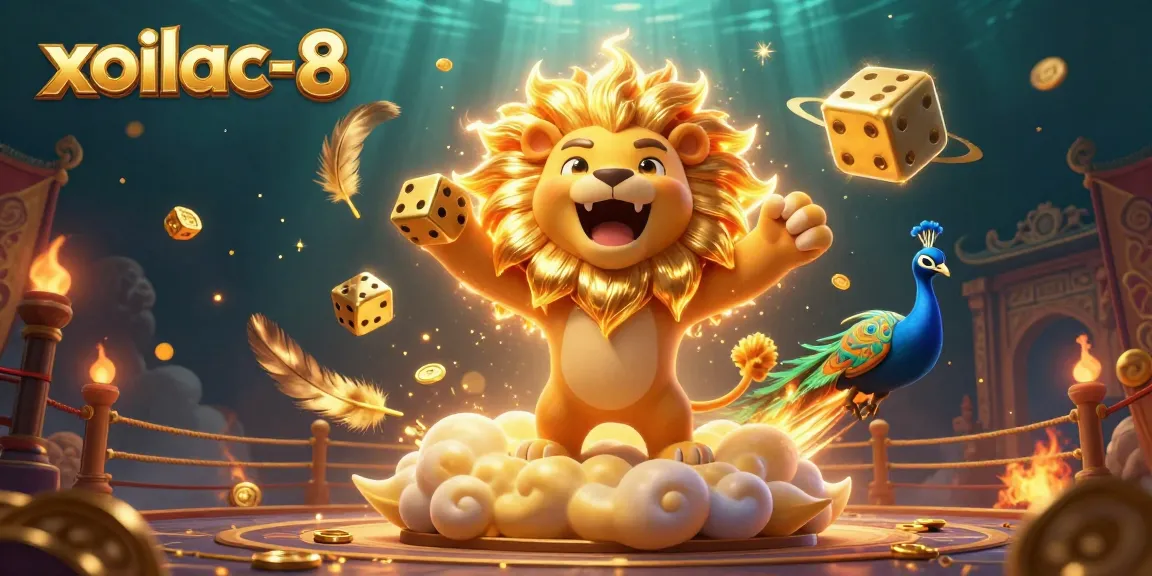 Xoilac-8 showcases thrilling gambling action with vibrant characters and dynamic casino elements.