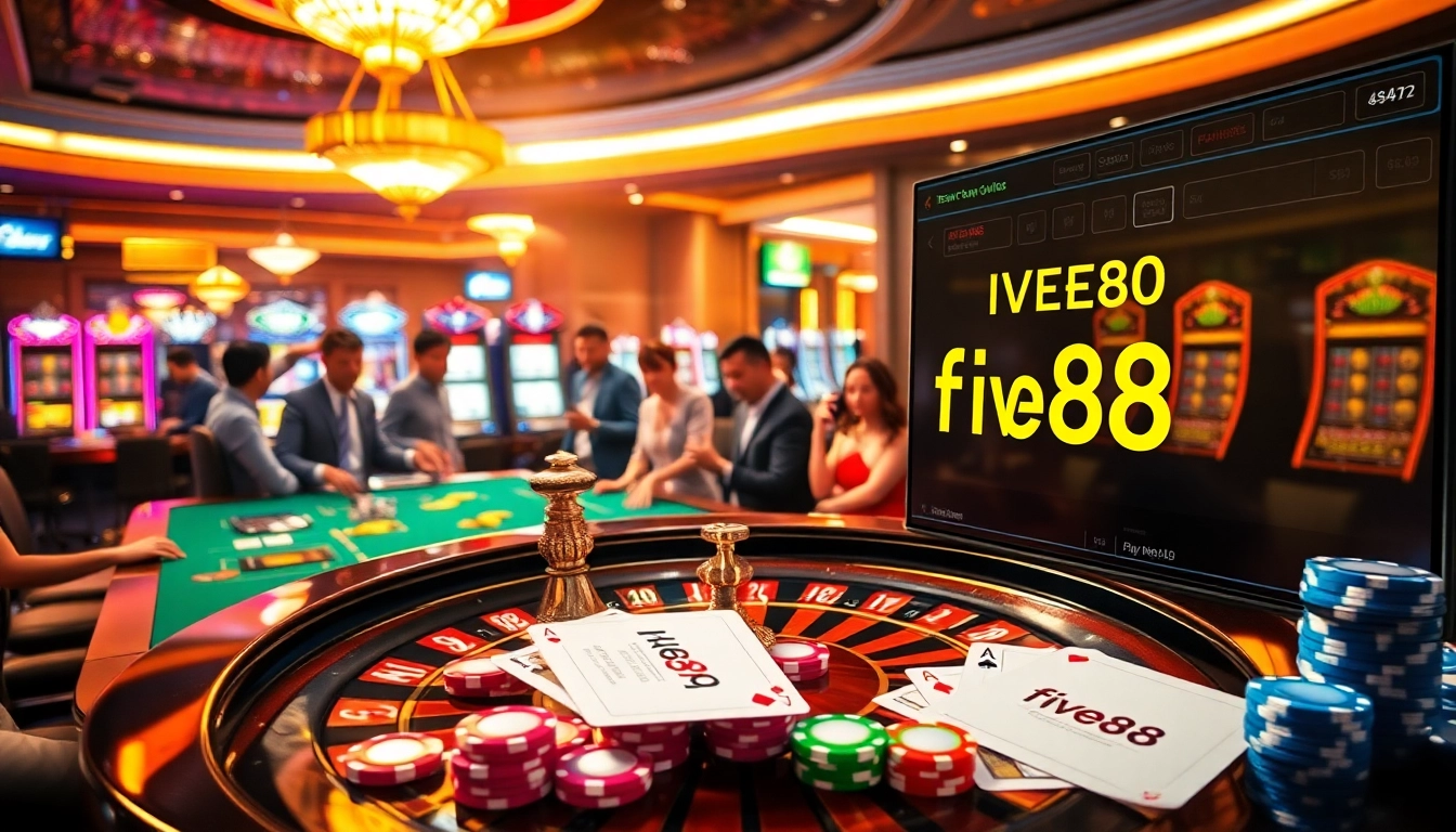 Experience thrilling excitement at five88 link with colorful casino tables and friendly players.