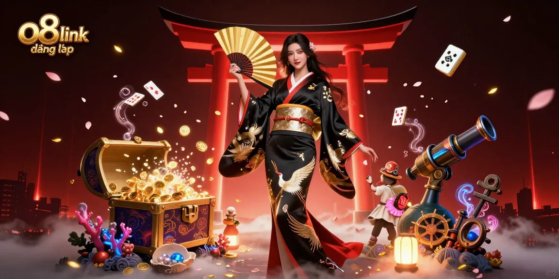 Engage in thrilling games at o8 link đăng nhập, featuring a captivating scene of traditional elegance and casino excitement.