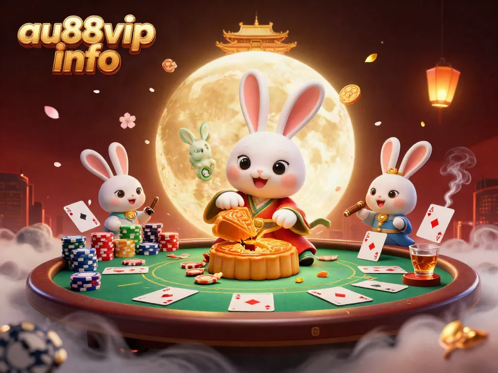 Experience thrilling casino action with au88vip info in a captivating lunar poker scene.