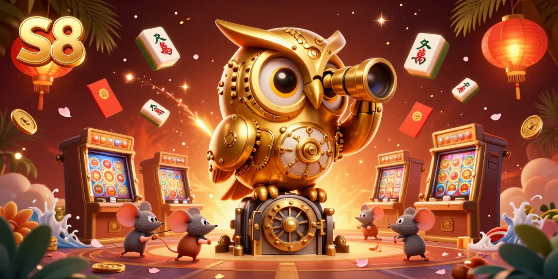 Experience the thrill of S8 with a vibrant 3D casino scene alive with action and atmosphere.
