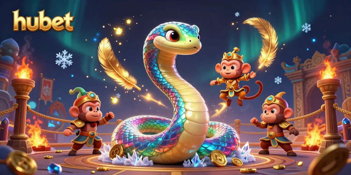 Engage in exhilarating gameplay at hubet with a vivid illustration of casino elements and characters.