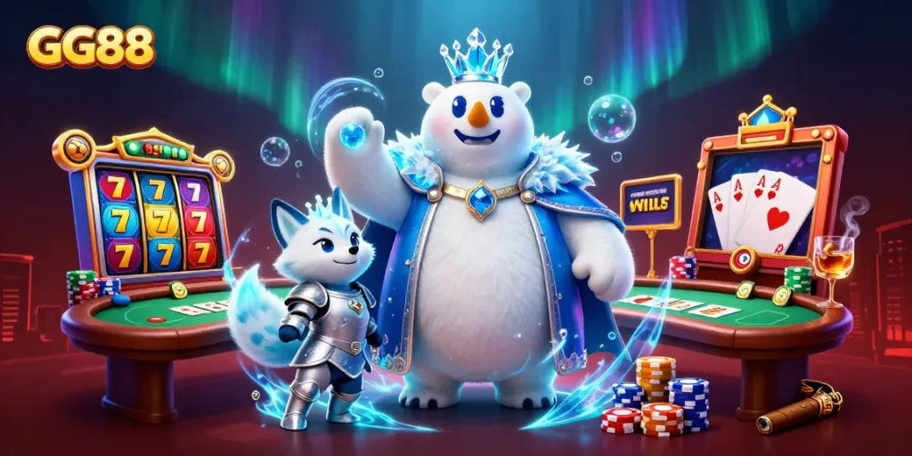 Experience GG88's thrilling slots and poker in a vibrant casino scene.