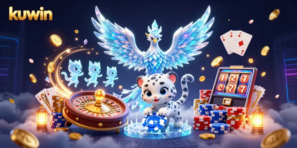 Kuwin creates thrilling moments with a unique blend of gambling elements in this dynamic illustration.