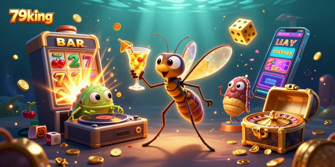 Experience thrilling 79king jackpot wins in this vibrant casino scene filled with dynamic game elements.