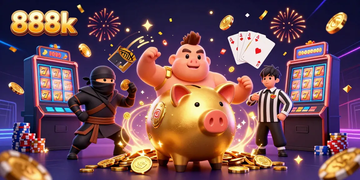 Experience thrilling gameplay with 888k featuring dynamic characters and casino elements in action.