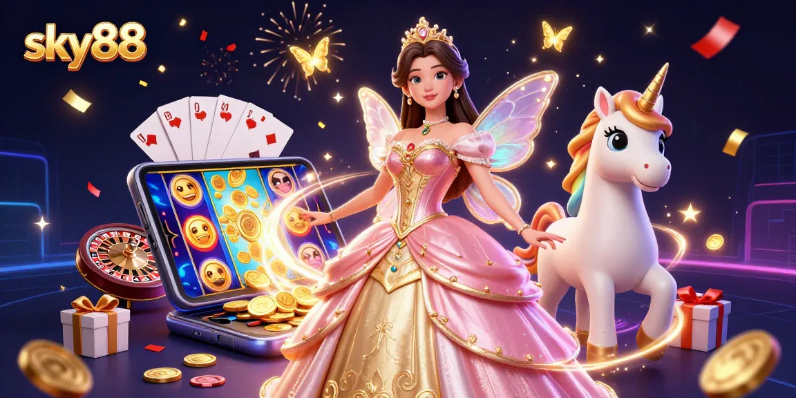 Experience thrilling slot games at sky88 with vibrant graphics and magical elements.