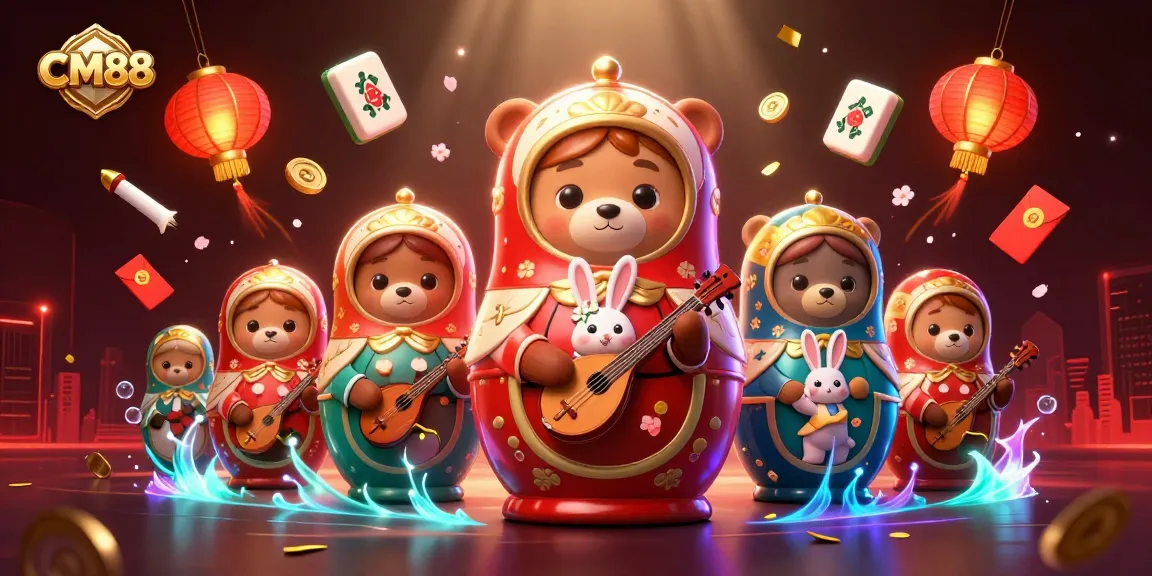 Experience the vibrant world of CM88 with lively casino elements and engaging characters.