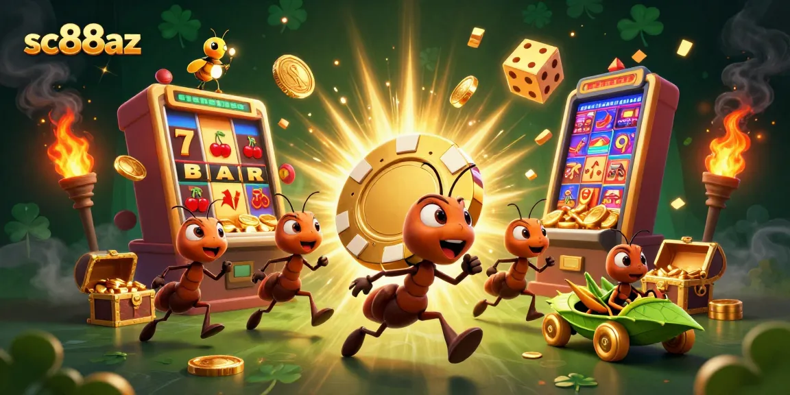 Winning with sc88az, a cartoon heist scene full of casino excitement and treasure.