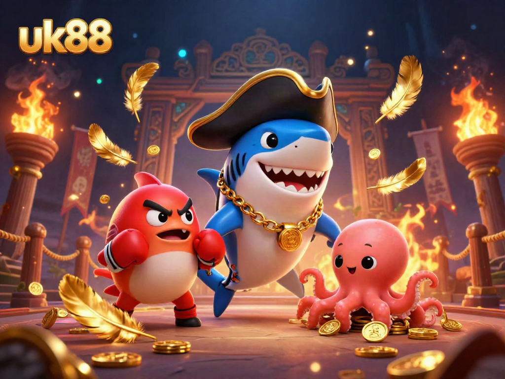 Engage with the electrifying world of uk88 through a 3D casino adventure with vibrant characters and dynamic elements.