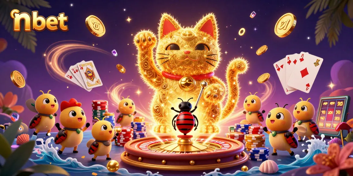 Experience the excitement of n bet as golden fireflies transform into lucky symbols of fortune.